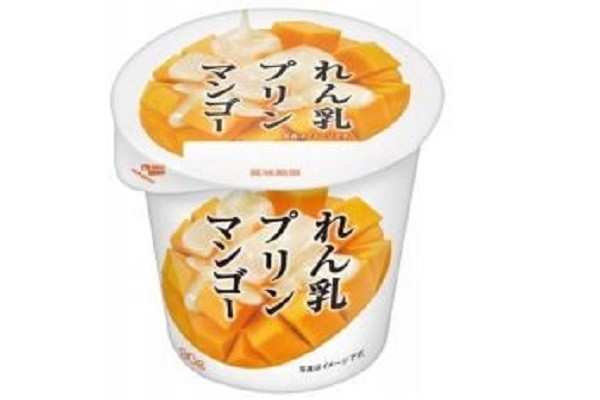 【ミルキー＆フルーティー】北海道乳業「れん乳プリン マンゴー」新発売！