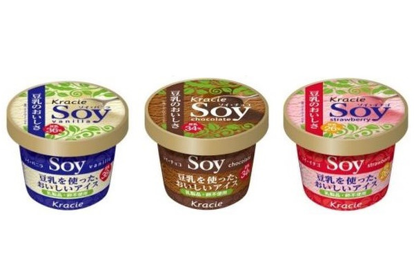 【豆乳好きのために】クラシエ、やさしい味わいの植物性アイス「Soy」3種を新発売!