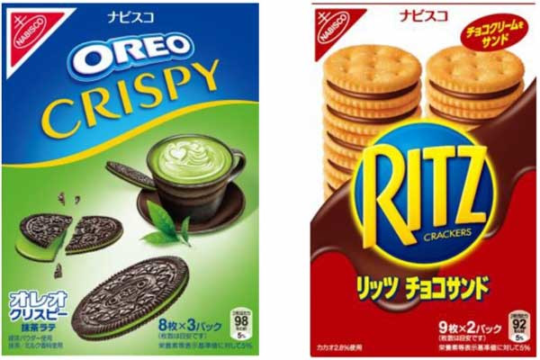 【日本限定フレーバー】「オレオ クリスピー 抹茶ラテ」と「リッツ チョコサンド」新発売