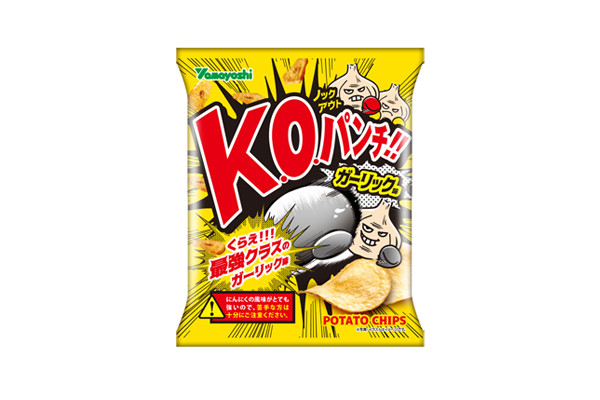 山芳製菓 ポテトチップス　K.O.パンチ！！ガーリック味