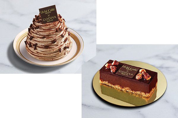 ローソン「Uchi Café×GODIVA　ショコラモンブラン」「Uchi Café×GODIVA　ショコラケーキ」