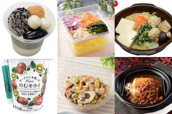 【セブン・ファミマ・ローソン】コンビニ3社のヘルシーな新商品6選♪和パフェやこんにゃく麺など！