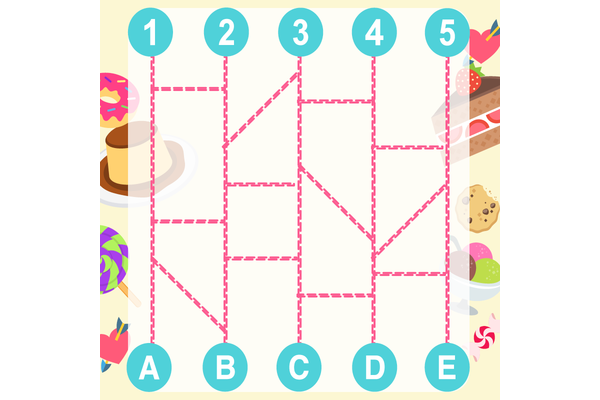 【あみだくじ】今日のお菓子くじを引いてみよう♪