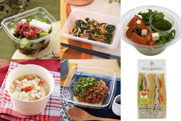 コンビニ3社今週のヘルシー新商品6選!6品目の胡麻和えやタンパク質が摂れるサンドイッチなど☆
