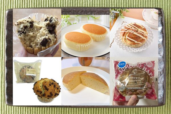 セブン-イレブン「トリプルチョコマフィン」、ローソン「ブランのチーズ蒸しケーキ 2個入 〜乳酸菌入〜」、ファミリーマート「りんごの紅茶ブレッド」