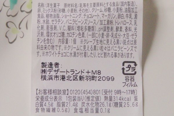 原材料欄。