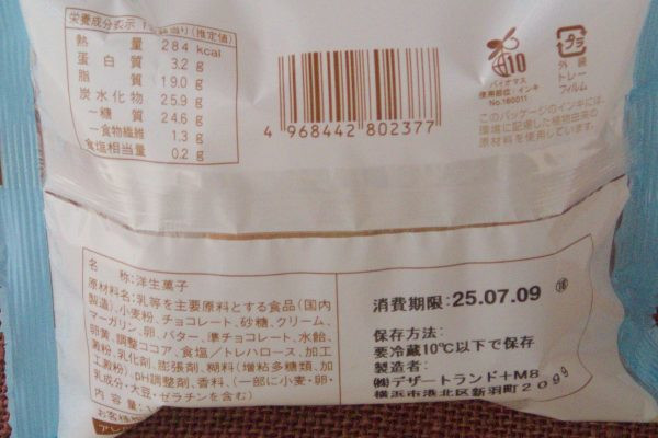 原材料欄。
