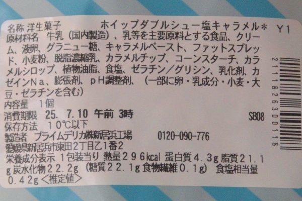 原材料欄。