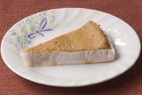 ミルクティー色のチーズケーキ。