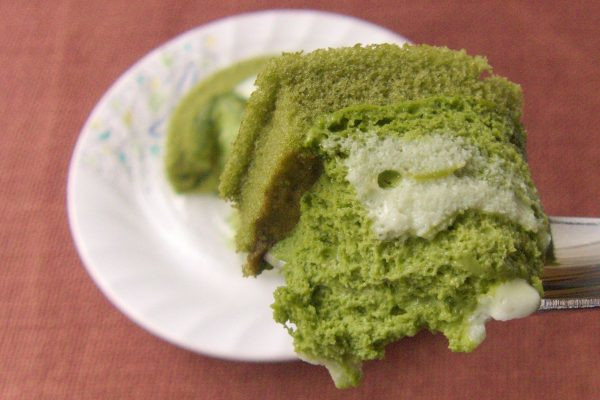 しっとり生地とふんわりクリームの抹茶味。