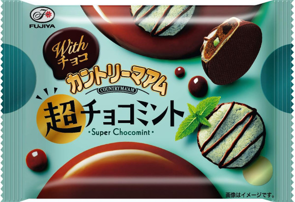 不二家 Withチョコ カントリーマアム 超チョコミント 袋45g