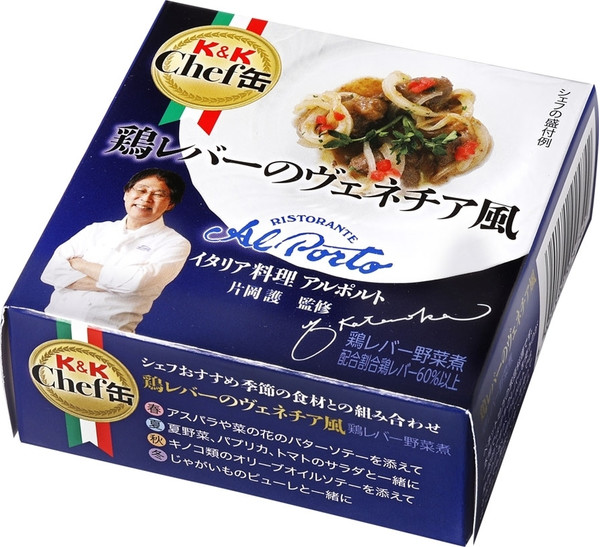 Ｋ＆Ｋ　Ｃｈｅｆ缶　鶏レバーのヴェネチア風