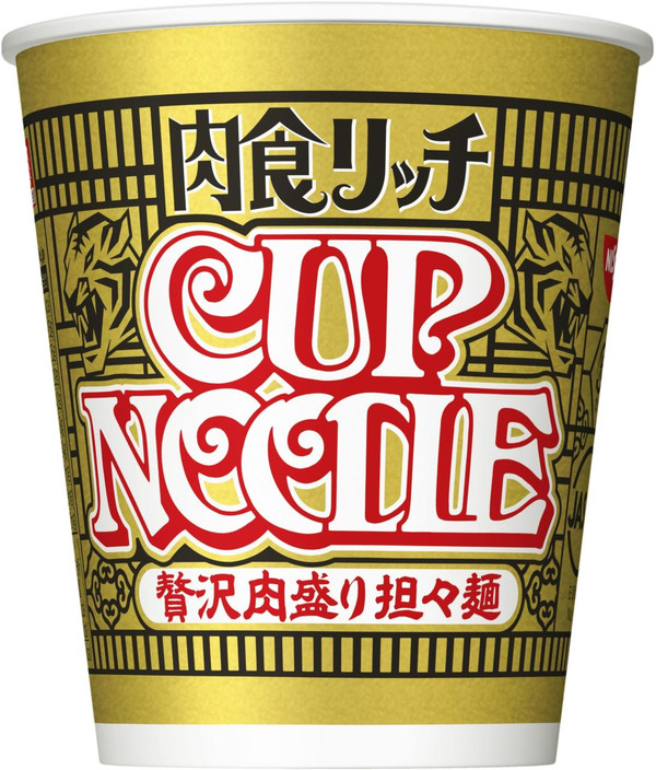 日清食品 カップヌードル 肉食リッチ 贅沢肉盛り担々麺 カップ78g