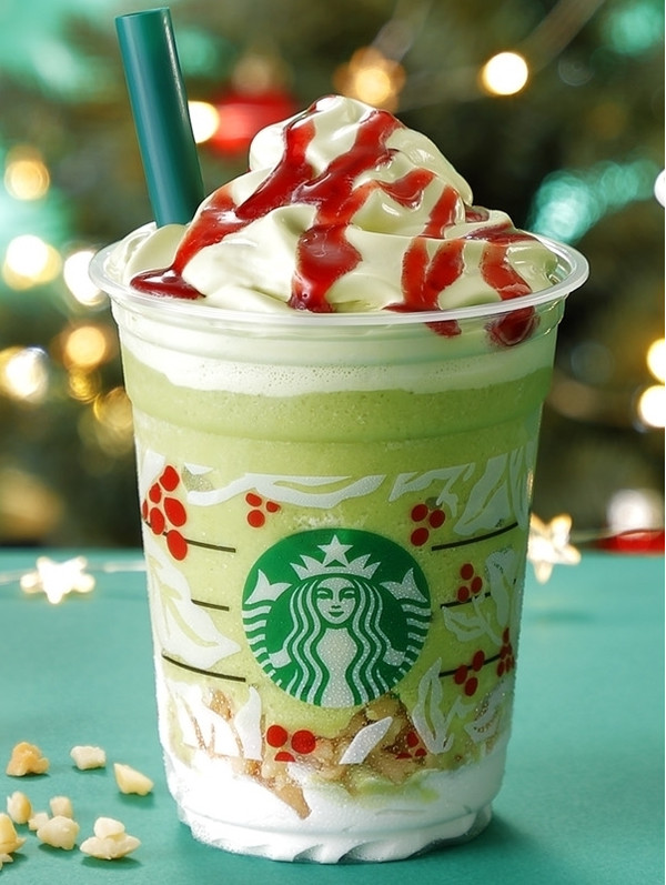 スターバックス ピスタチオ クリスマス ツリー フラペチーノ